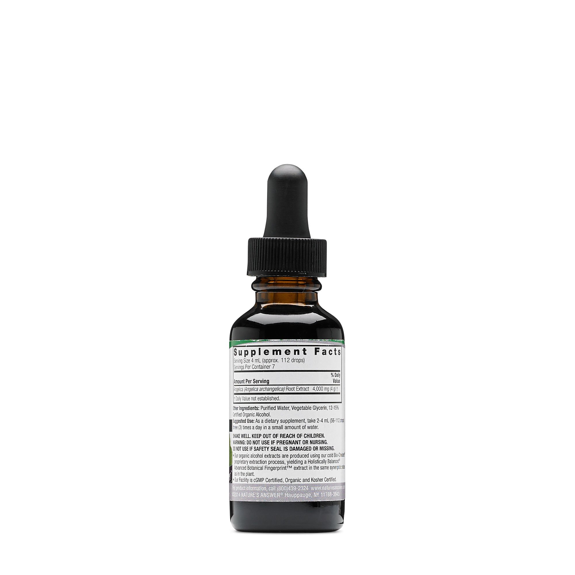 Amazon.com: Nature's Answer Angelica Root with Organic Alcohol, 1